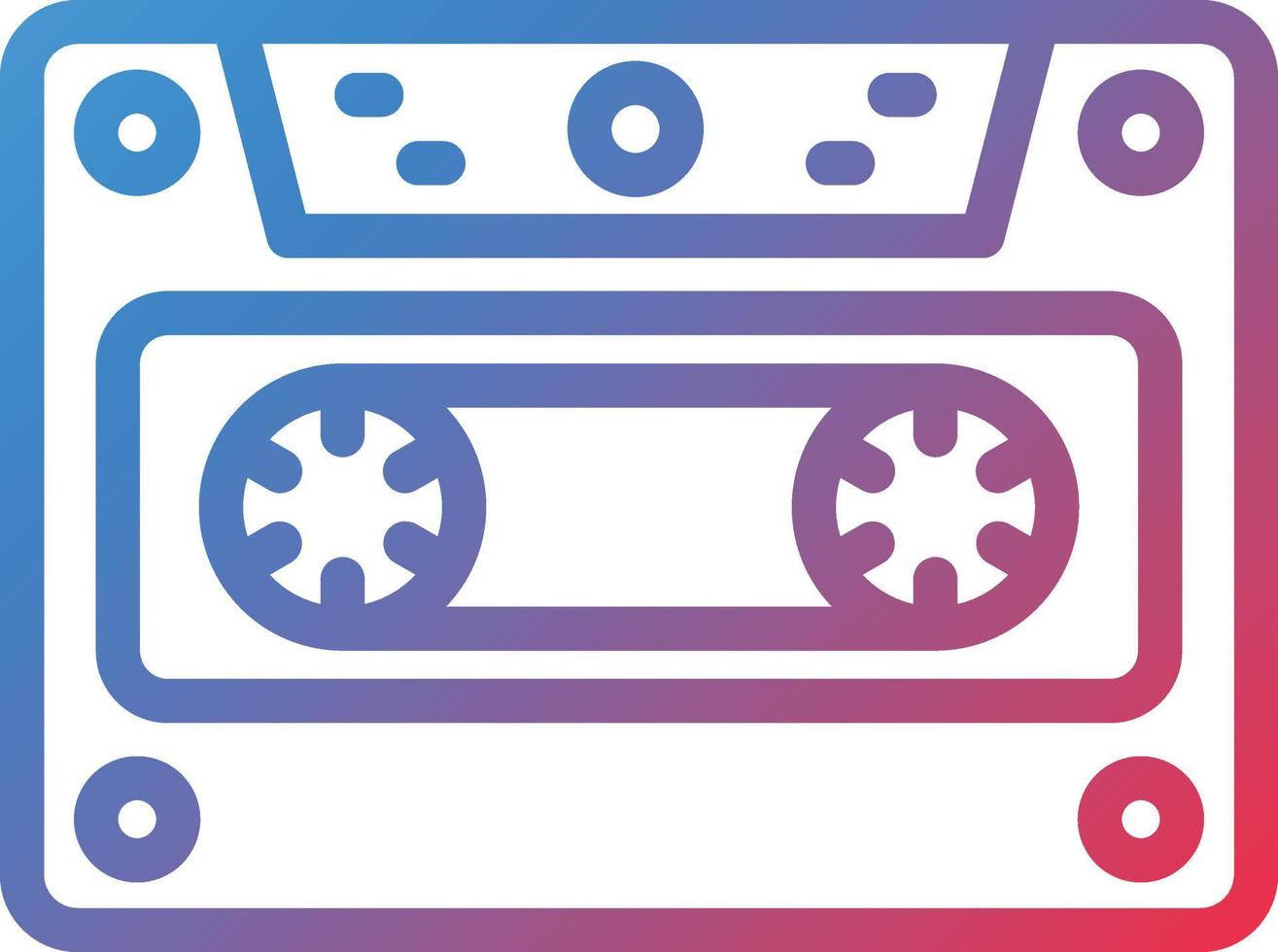 Vector Design Cassette Icon Style