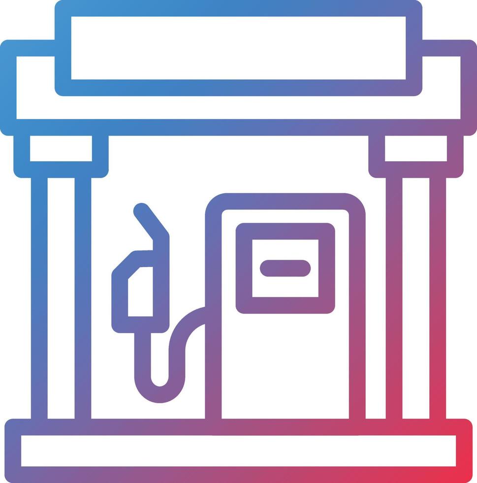 Vector Design Petrol Station Icon Style