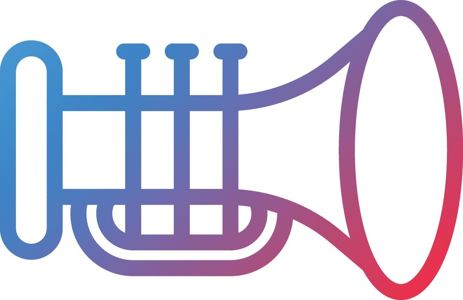 Vector Design Trumpet Icon Style