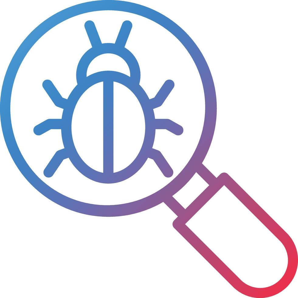 Vector Design Bug Icon Style