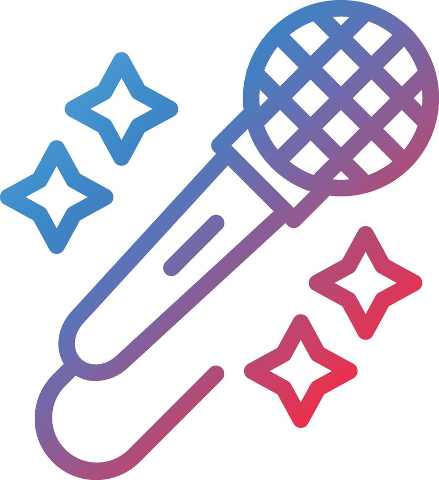 Vector Design Karaoke Icon Style