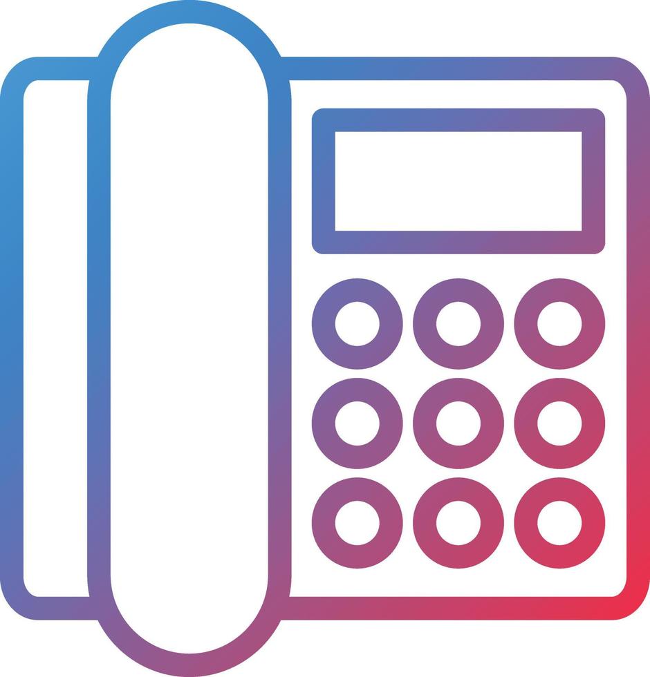 Vector Design Landline Icon Style