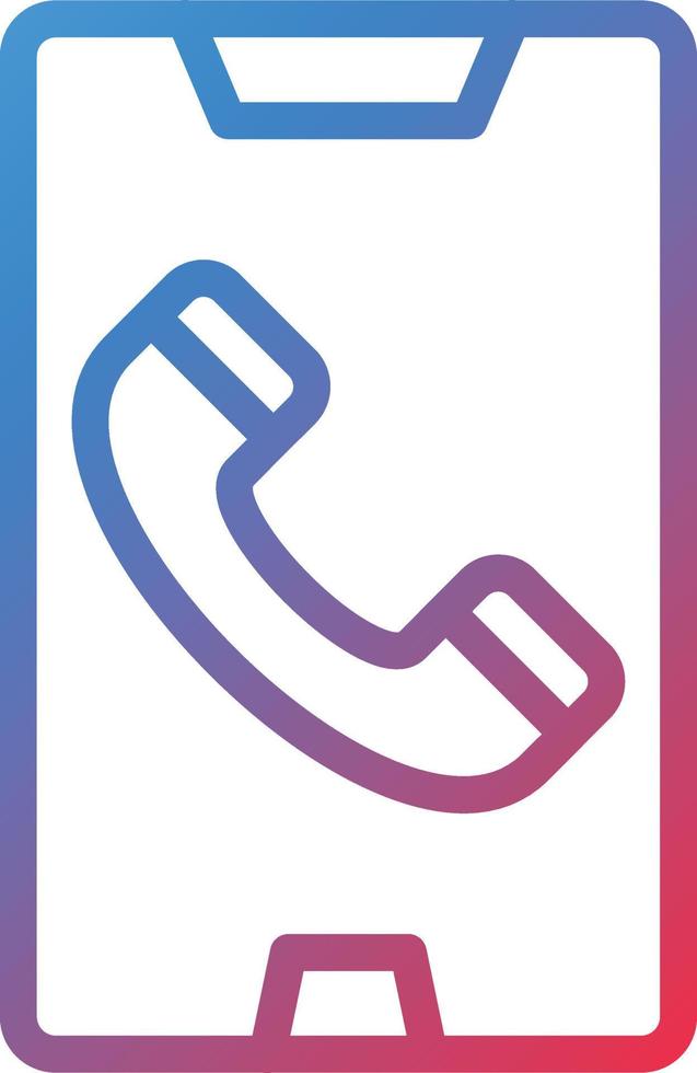 Vector Design Mobile Call Icon Style