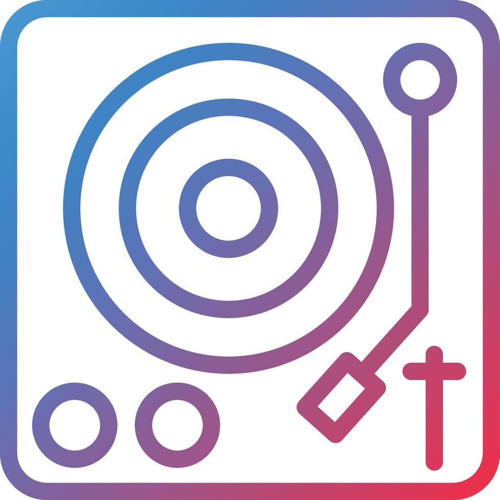 Vector Design Turntable Icon Style