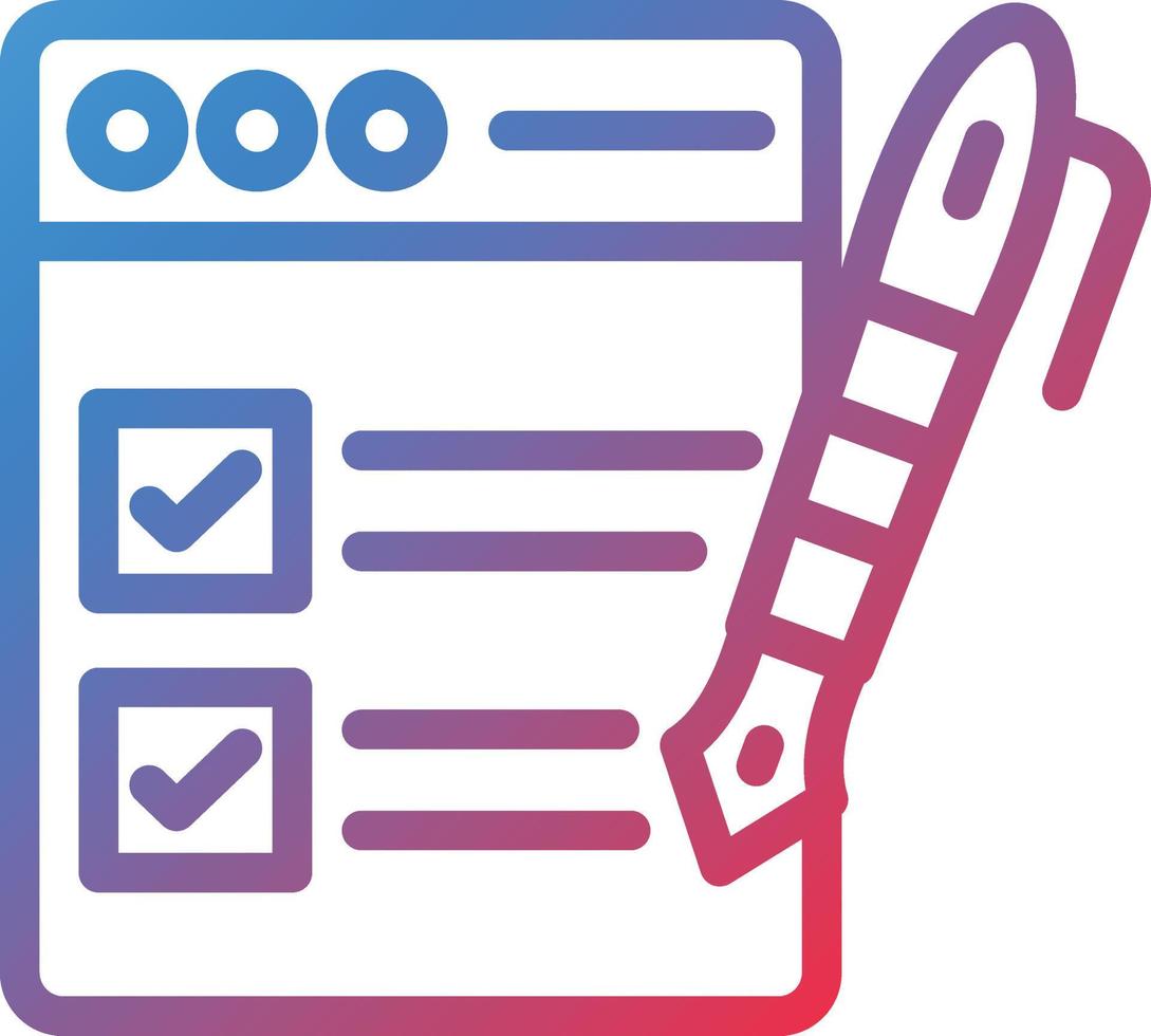 Vector Design Task List Icon Style