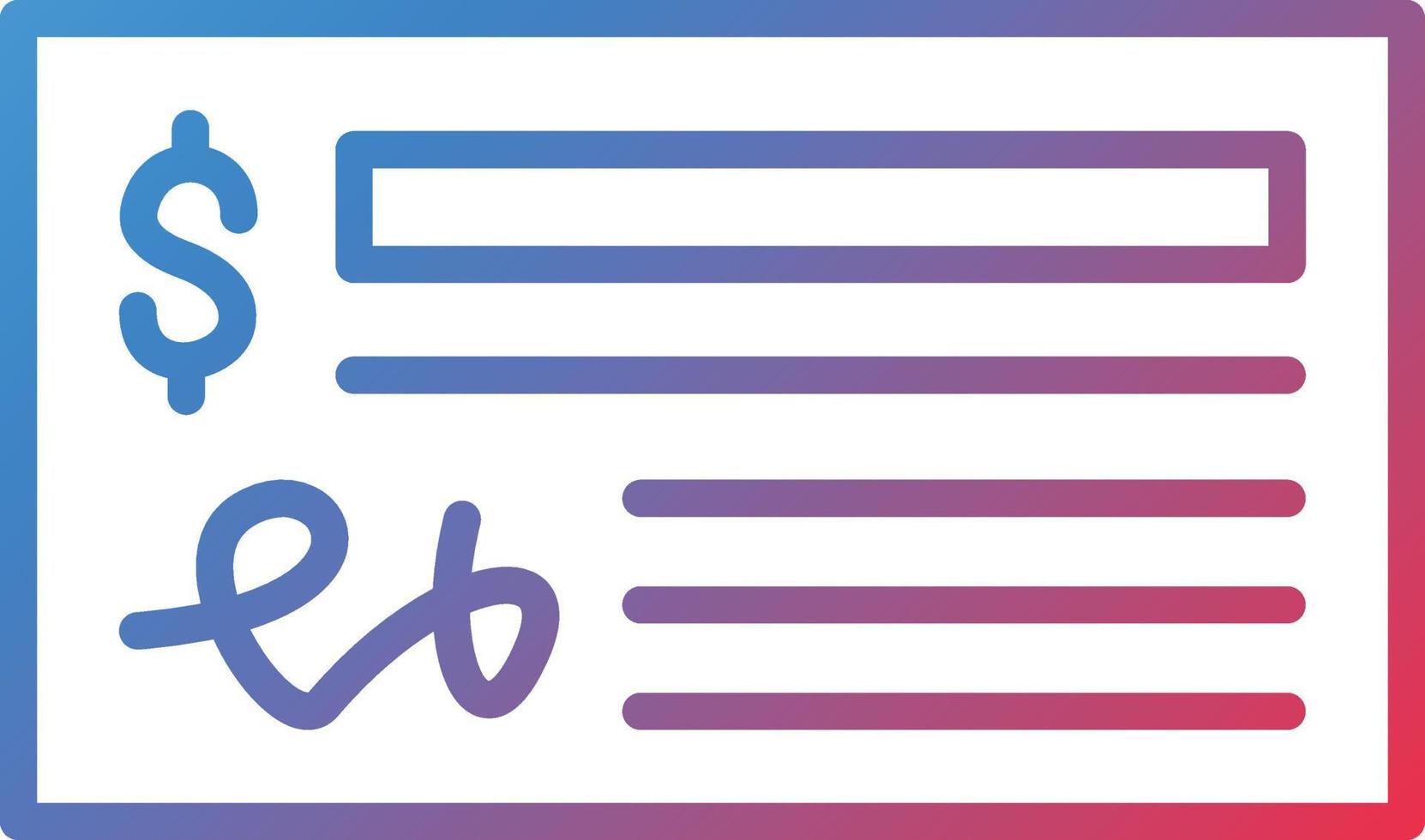Vector Design Cheque Icon Style