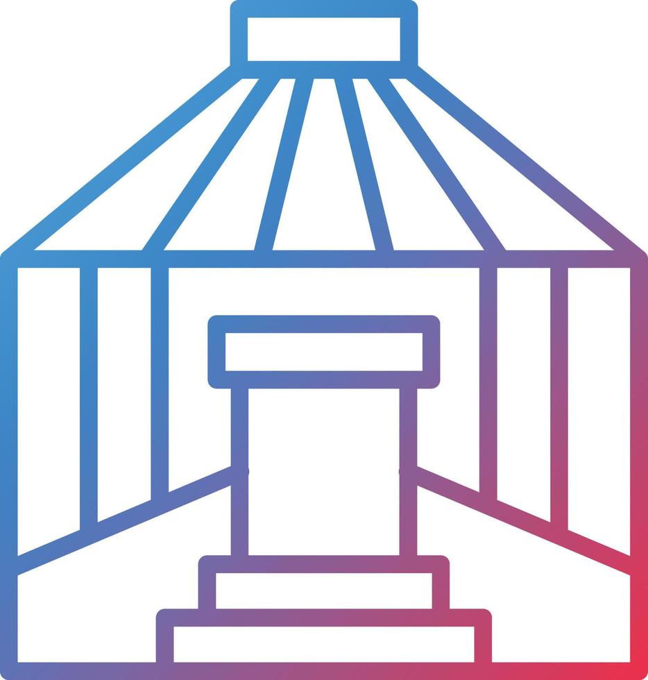 Vector Design Yurt Icon Style