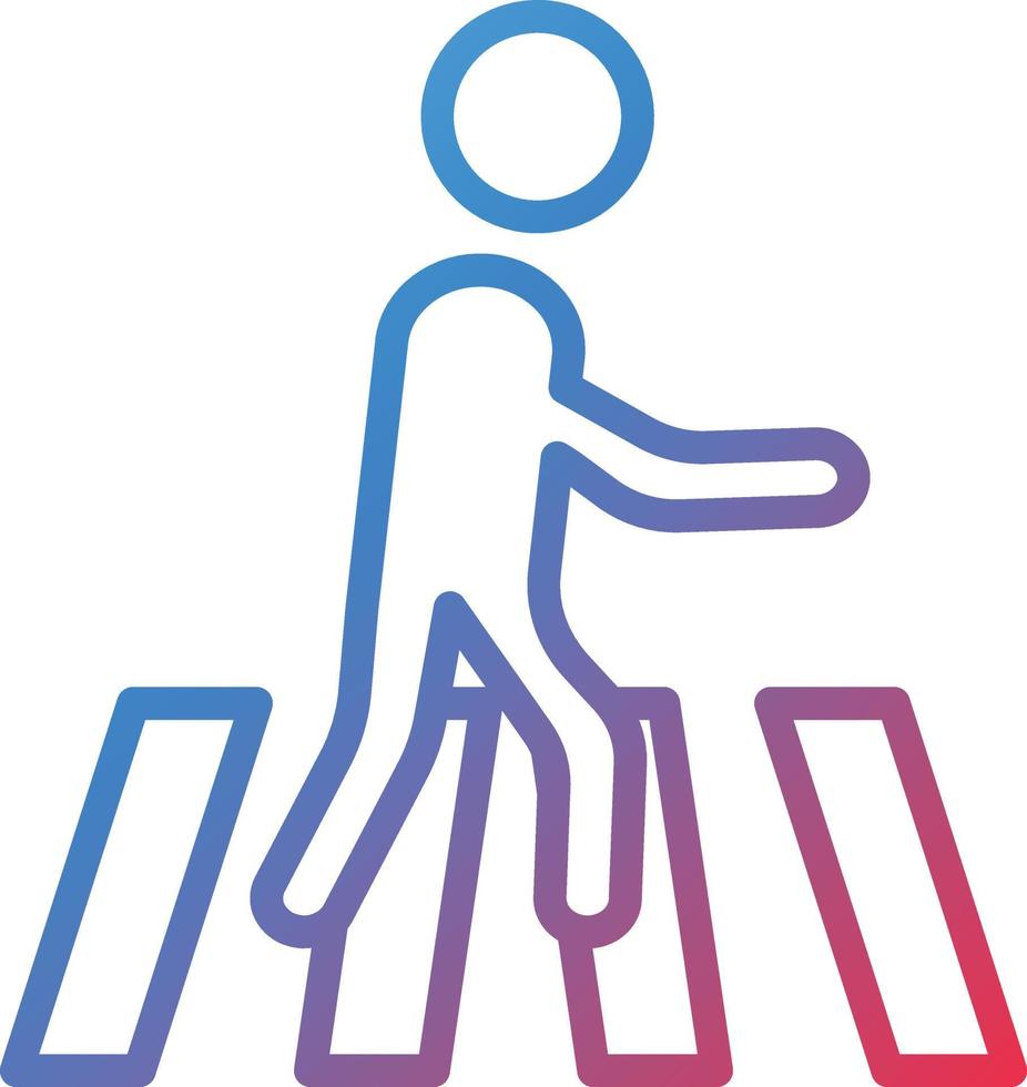 Vector Design Pedestrian Icon Style