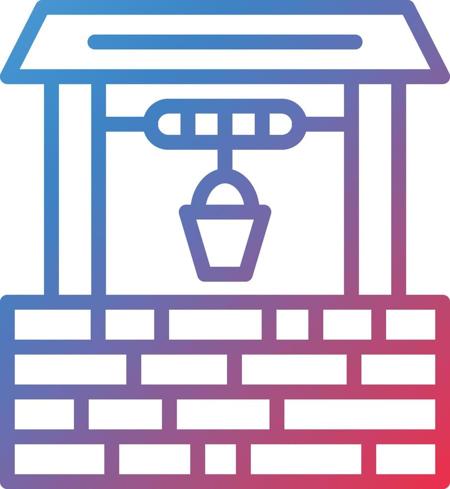 Vector Design Water Well Icon Style