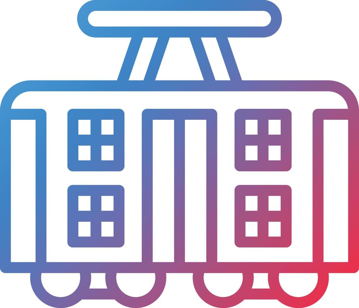 Vector Design Tram Icon Style