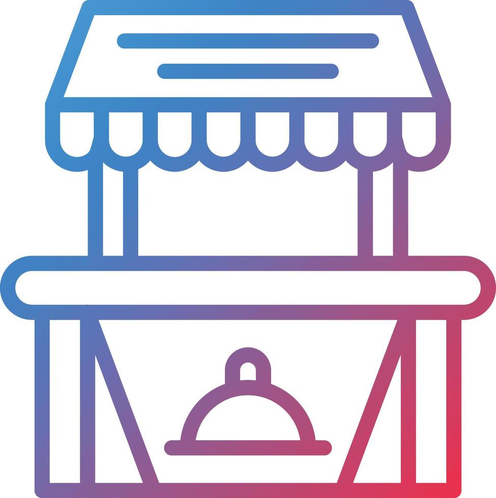 Vector Design Food Stall Icon Style