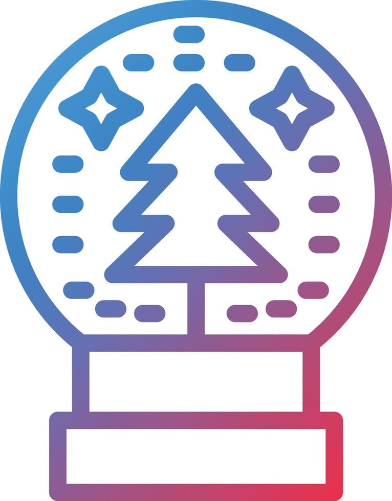 Vector Design Snow Globe Icon Style