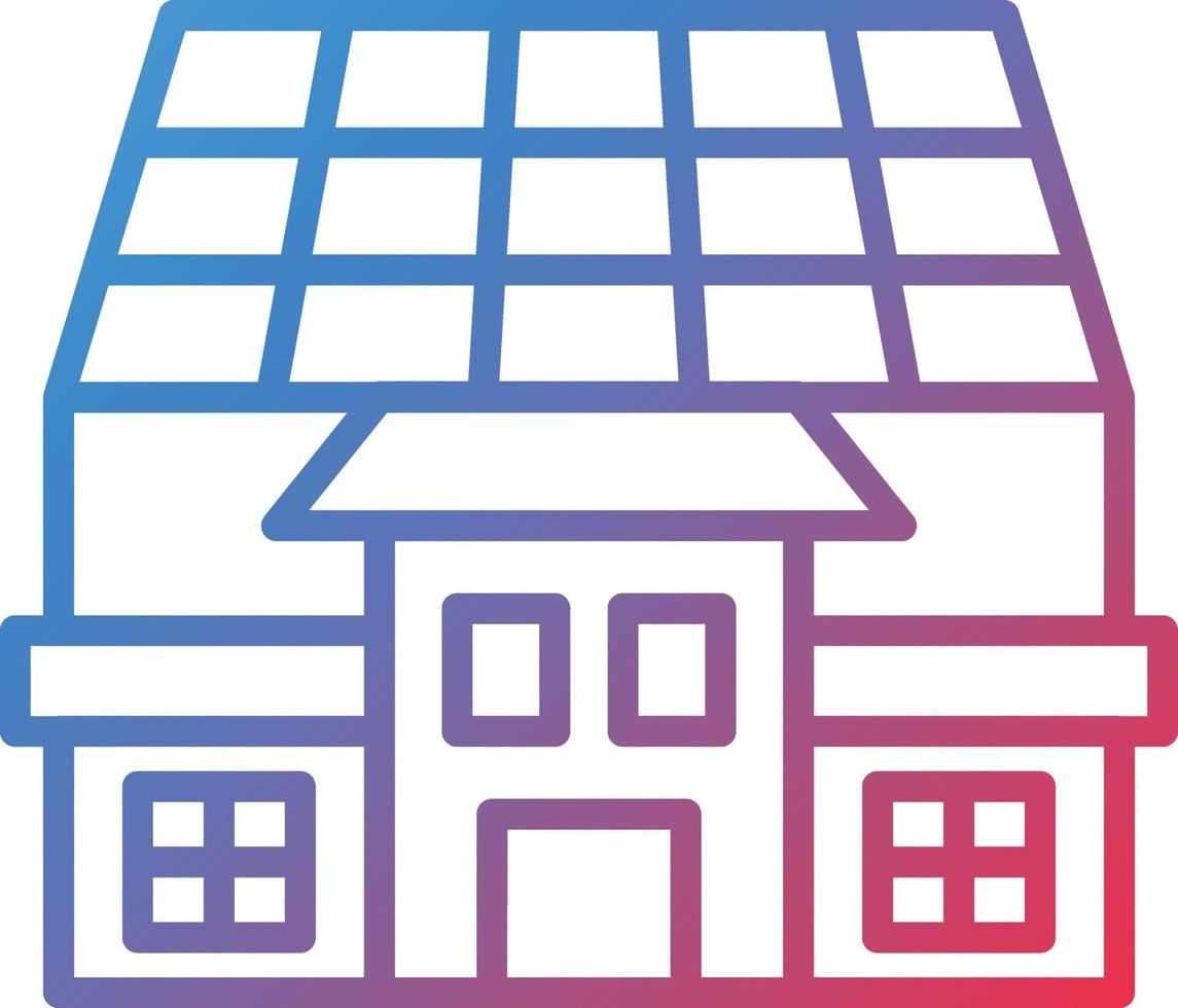 Vector Design Solar House Icon Style