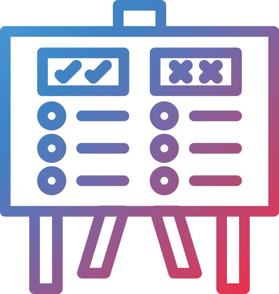 Vector Design Pros And Cons Icon Style