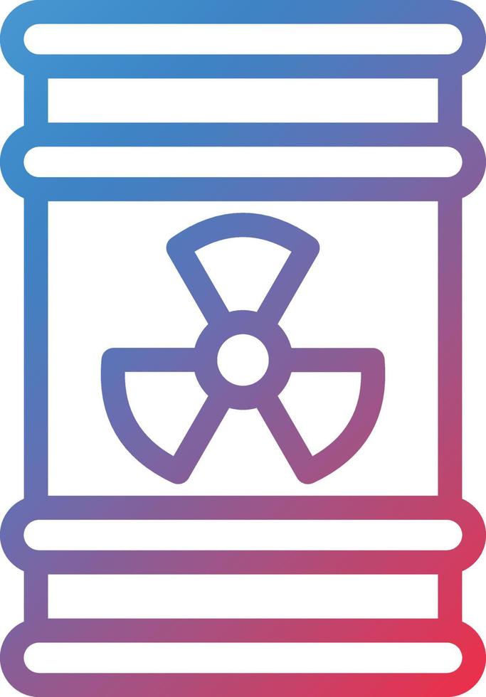 Vector Design Radioactive Barrel Icon Style