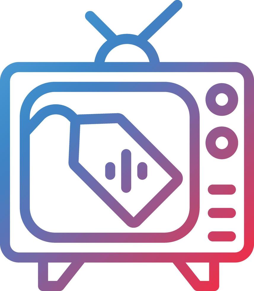 vector diseño televisión rebaja icono estilo