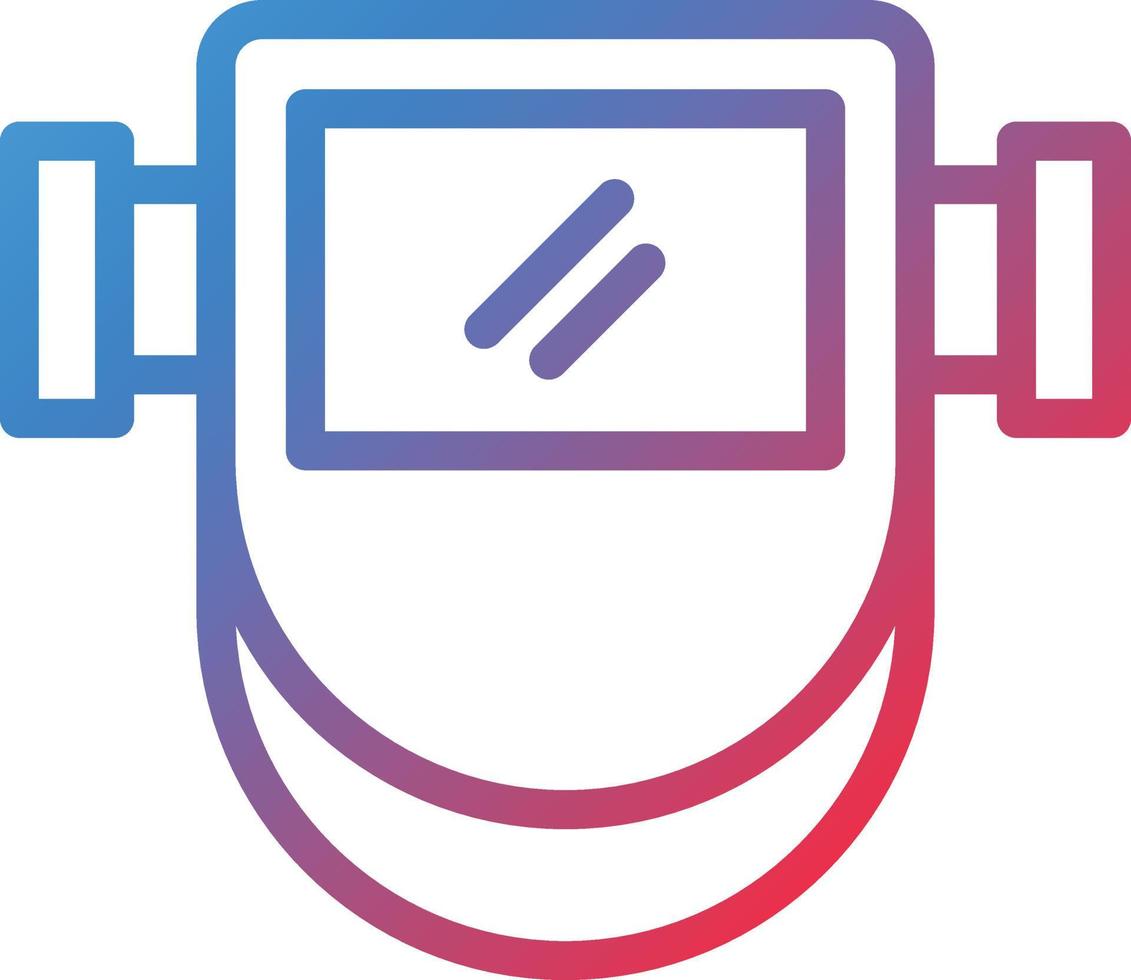 Vector Design Welding Helmet Icon Style