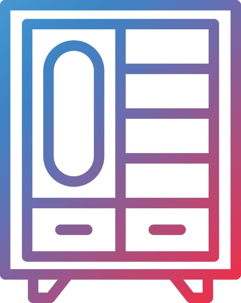 Vector Design Dressing Table Icon Style