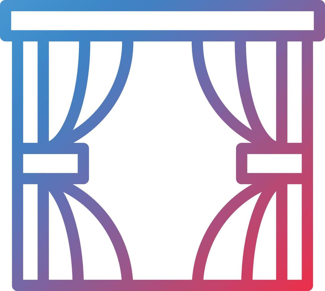 Vector Design Curtains Icon Style