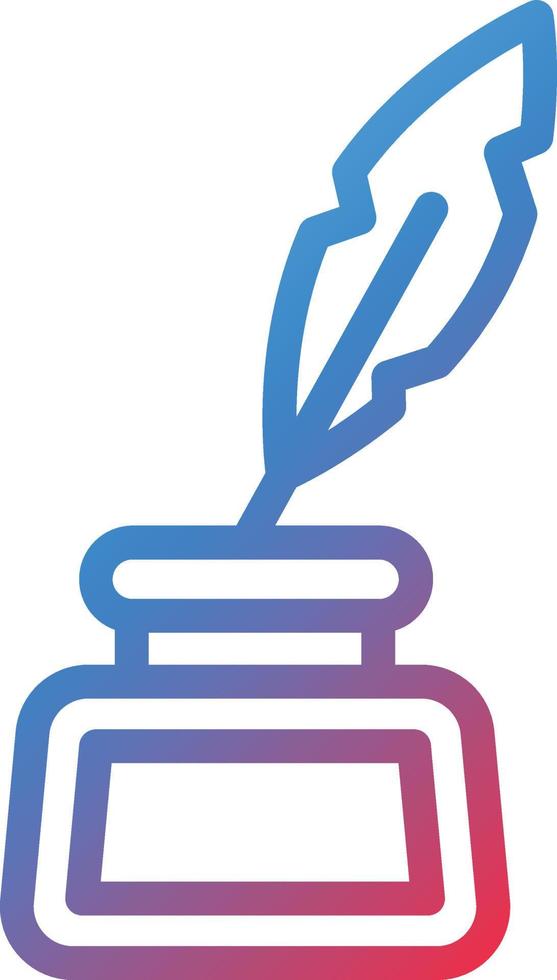 Vector Design Inkwell Icon Style