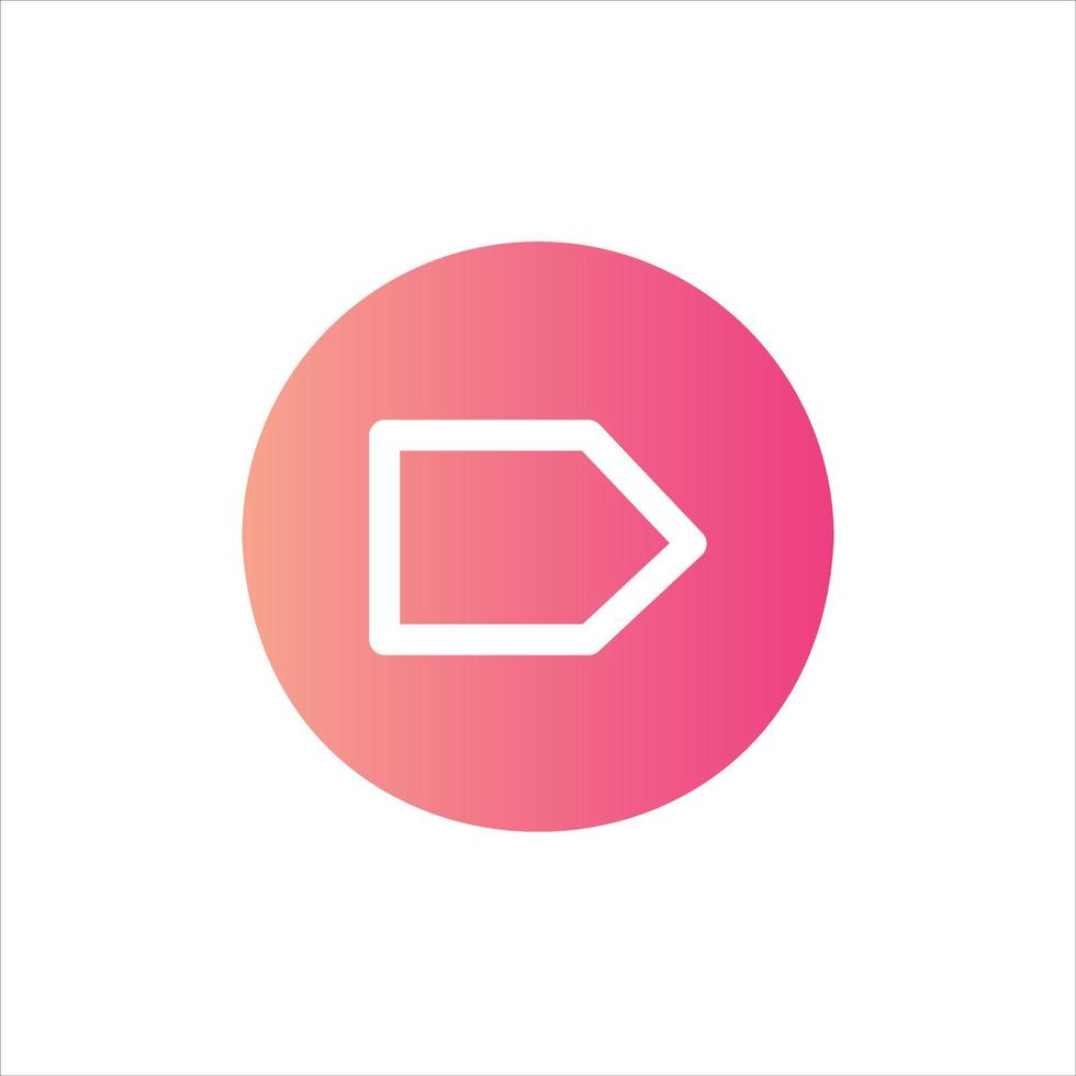 next in flat design style vector