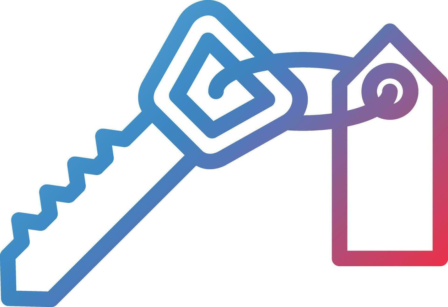 Vector Design Room Key Icon Style