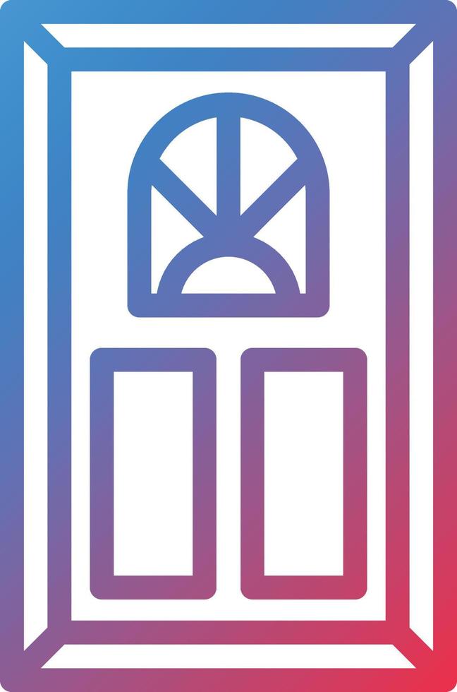 Vector Design Room Door Icon Style