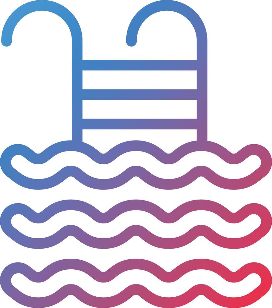 vector diseño piscina icono estilo