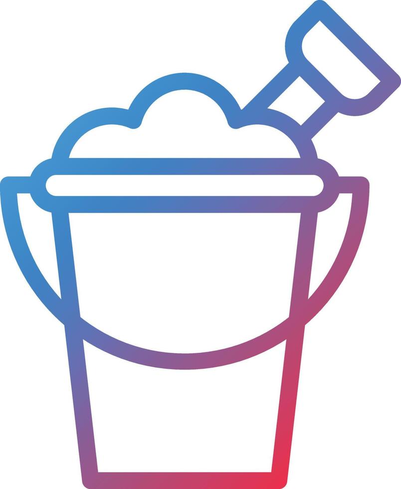 Vector Design Sand Bucket Icon Style