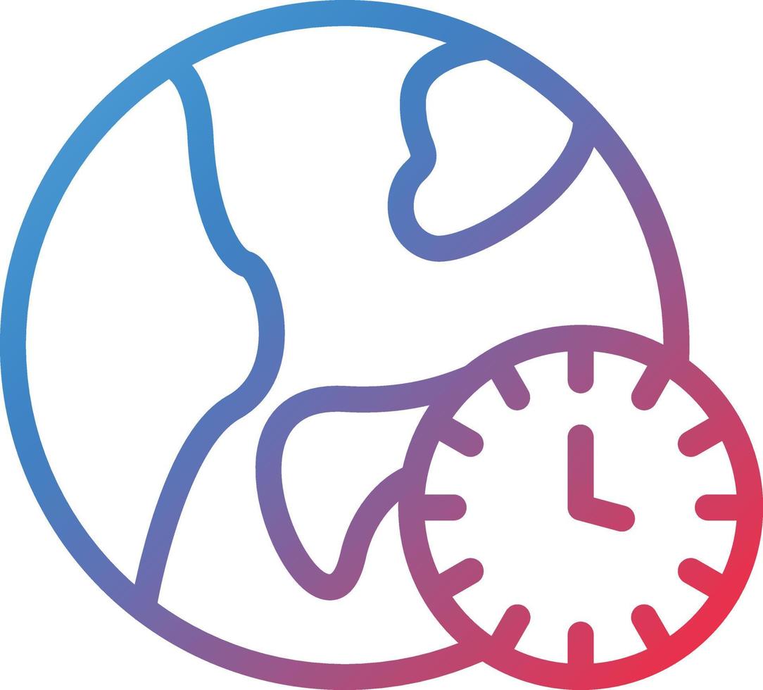 Time Zone Vector Icon