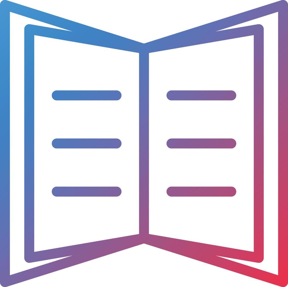 Open Book Vector Icon
