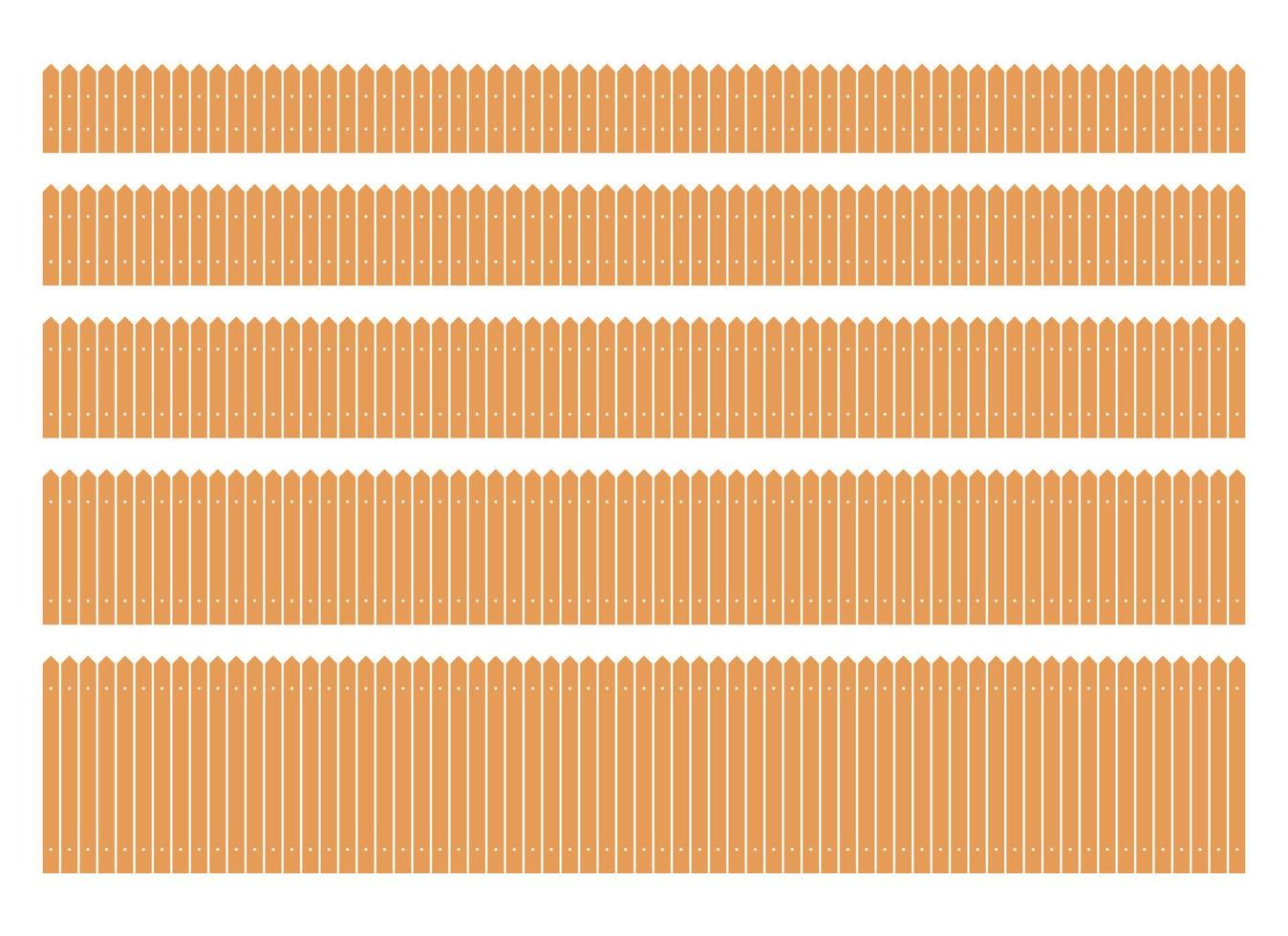 Colored fence in flat style vector illustration isolated on white