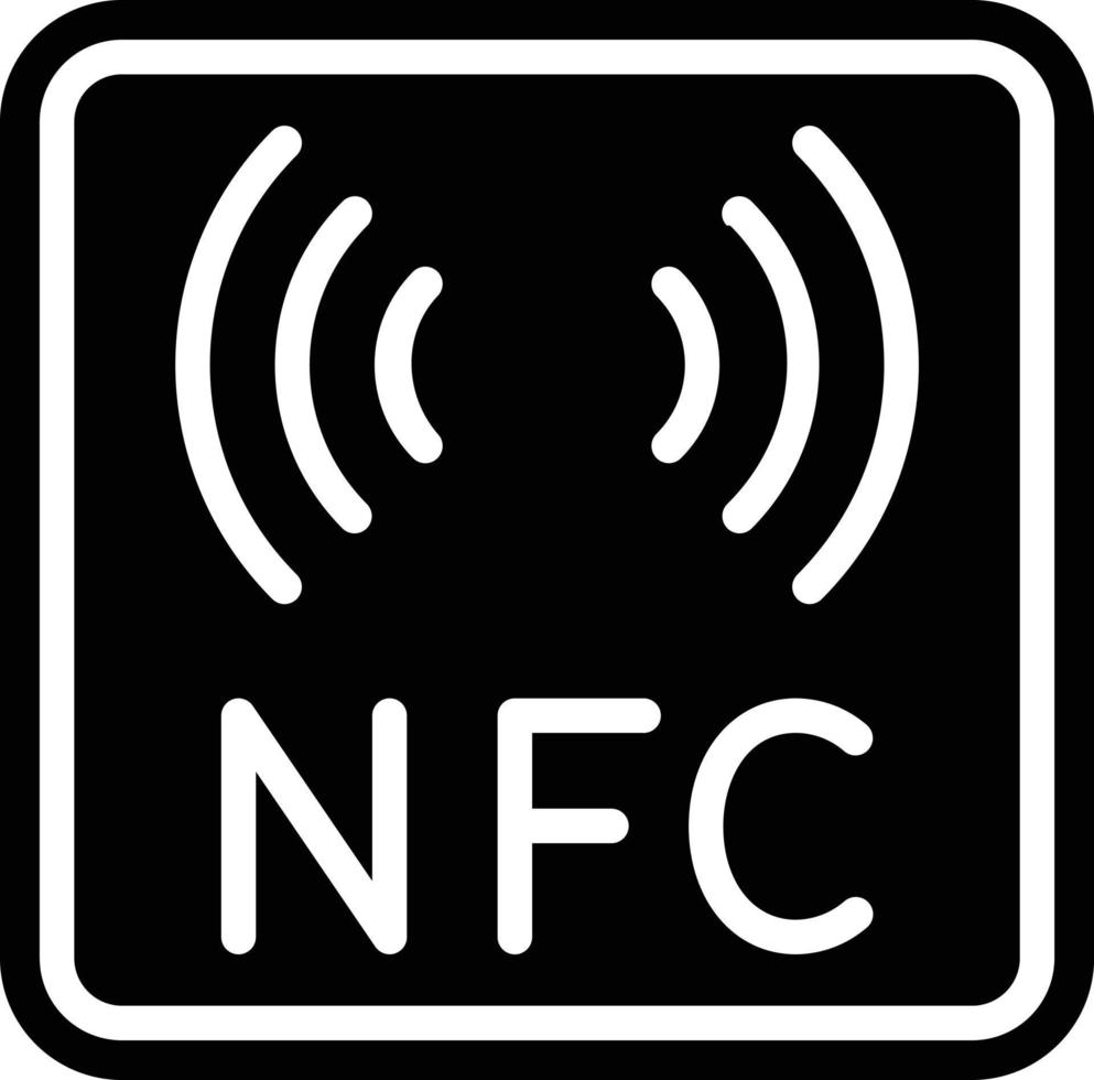 nfc vector icono estilo