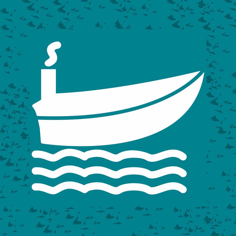 icono de vector de barco de vapor