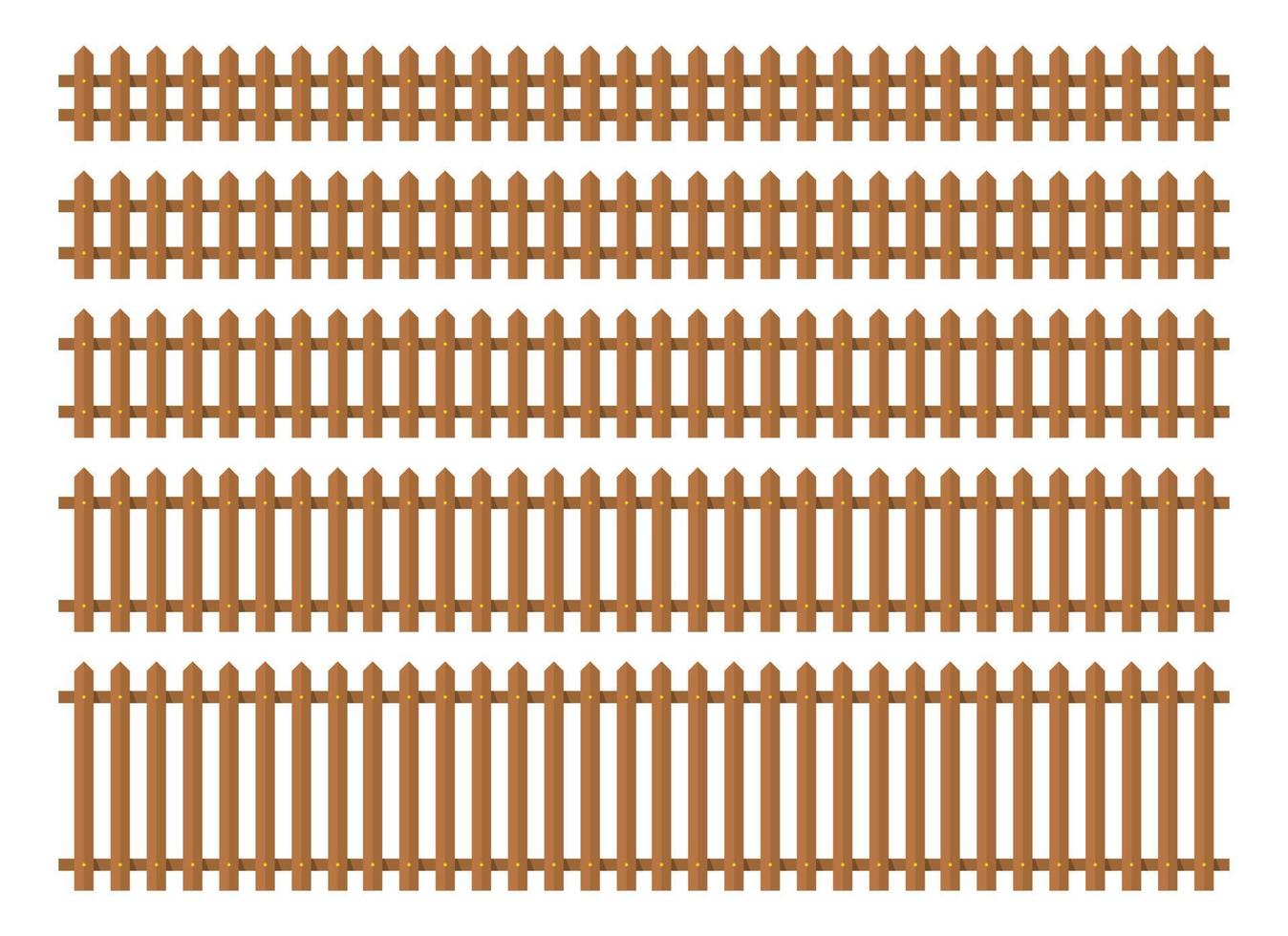 Colored outline fence in flat style vector illustration isolated on white