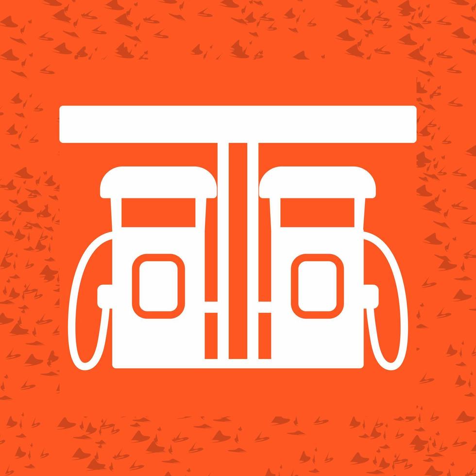 icono de vector de estación de gasolina