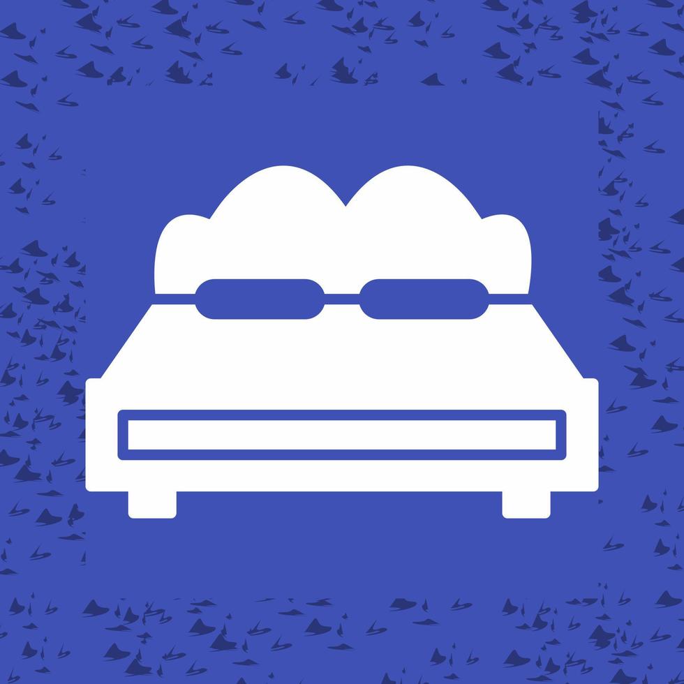 icono de vector de cama doble