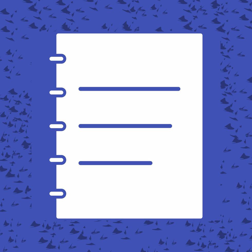 Notepad Vector Icon