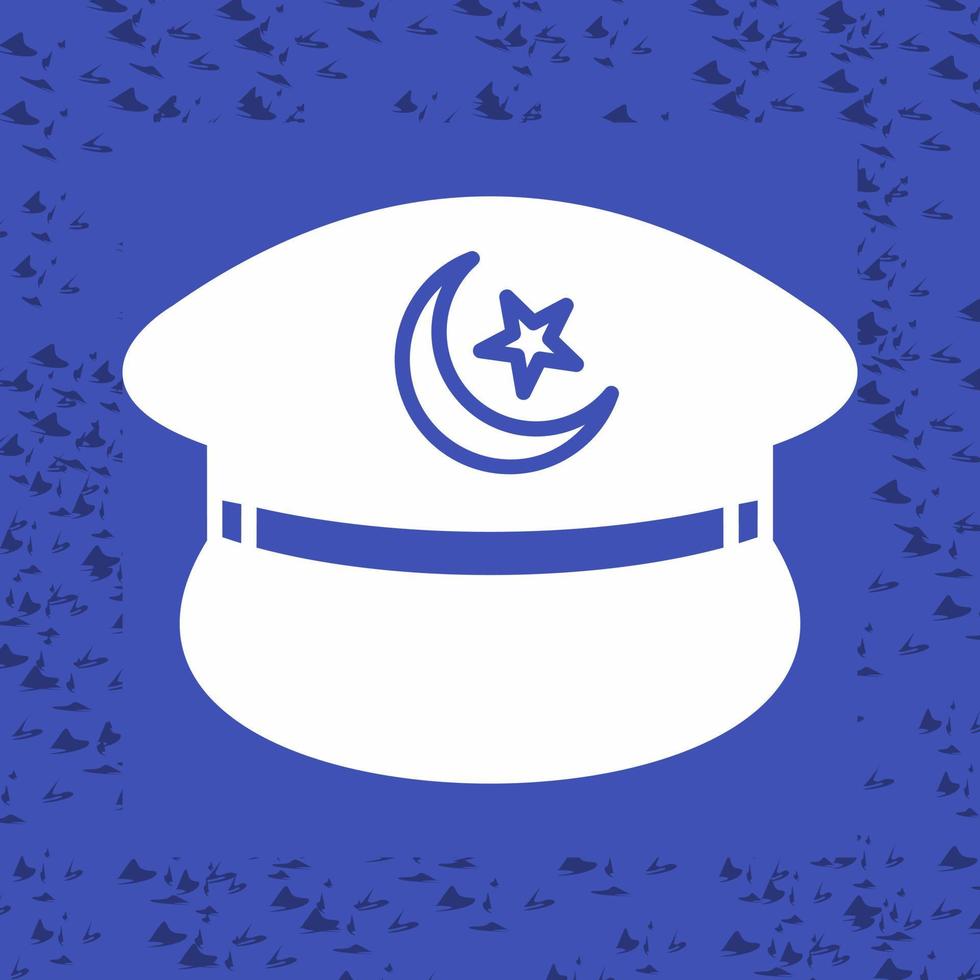 icono de vector de sombrero militar