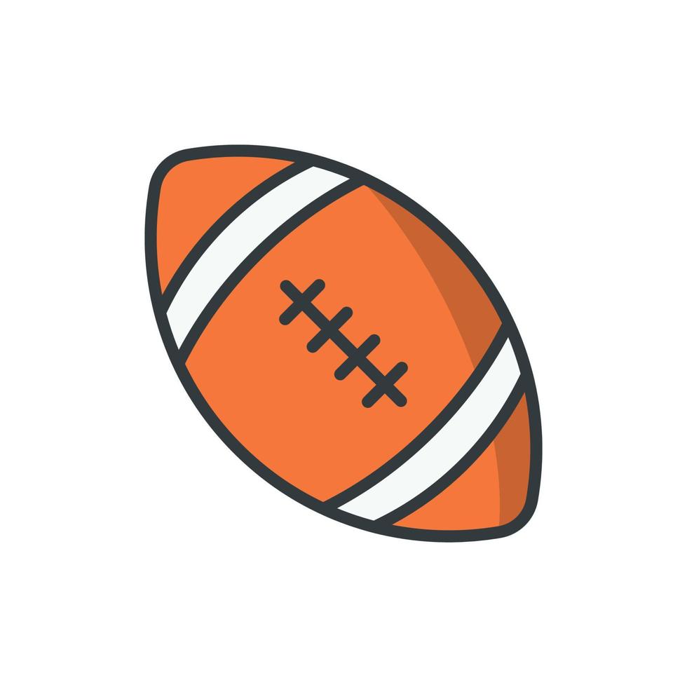 American football icon vector design templates isolated on white background