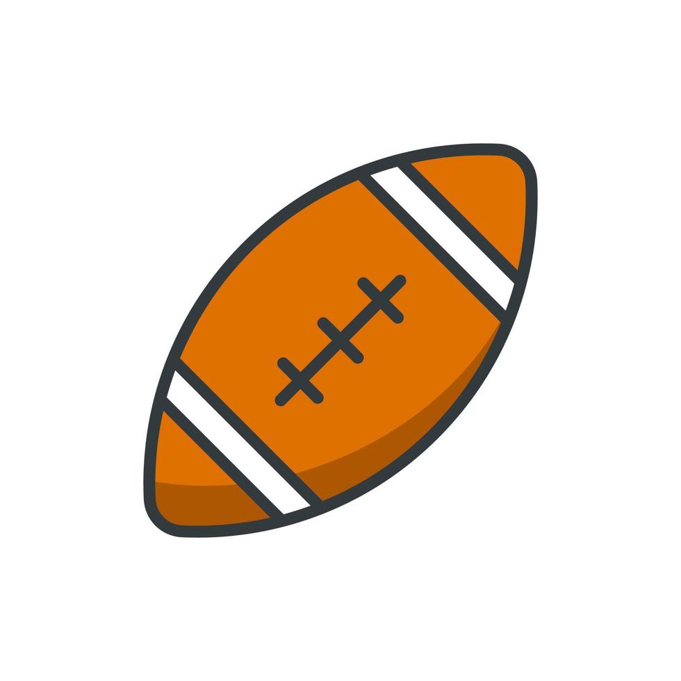 American football icon vector design templates isolated on white background