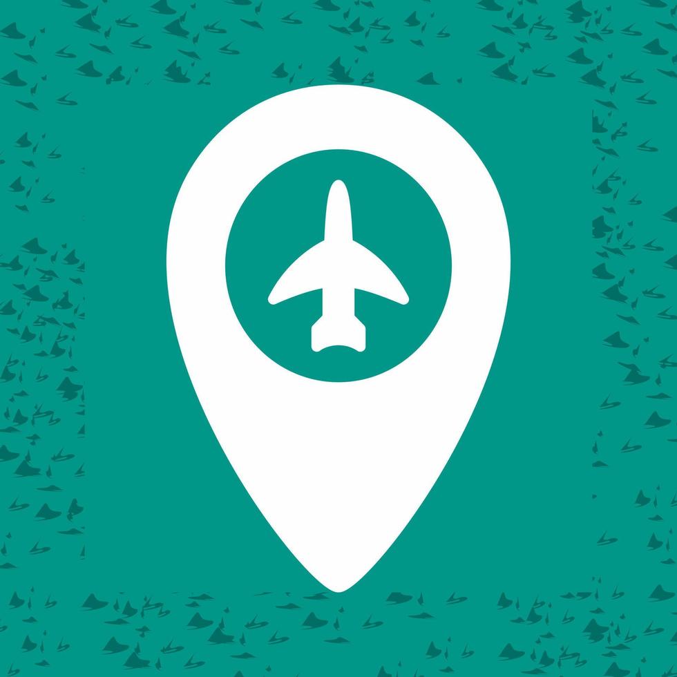 Airport Location Vector Icon