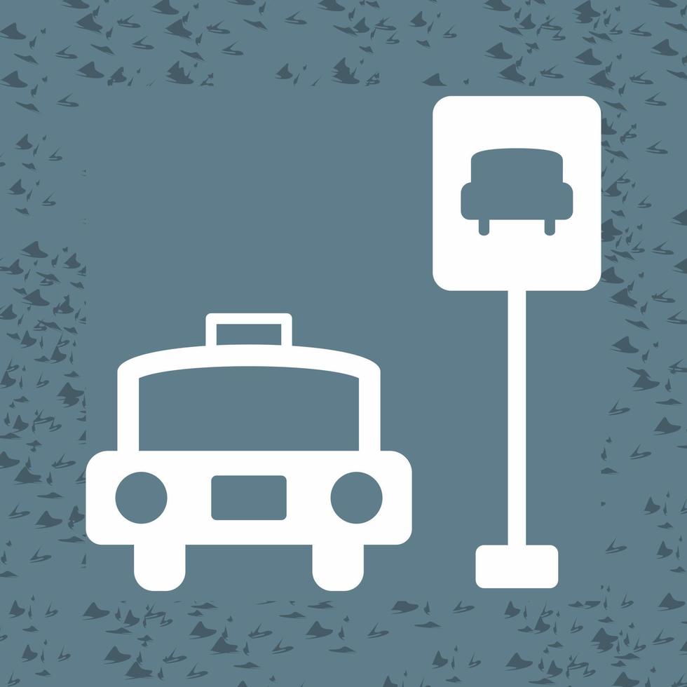 Taxi Stand Vector Icon