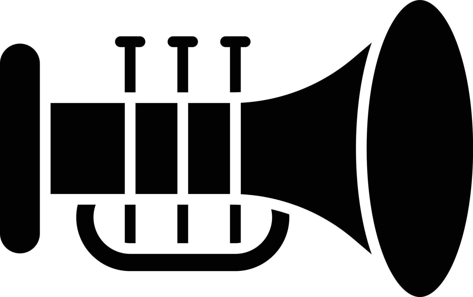 vector diseño trompeta icono estilo