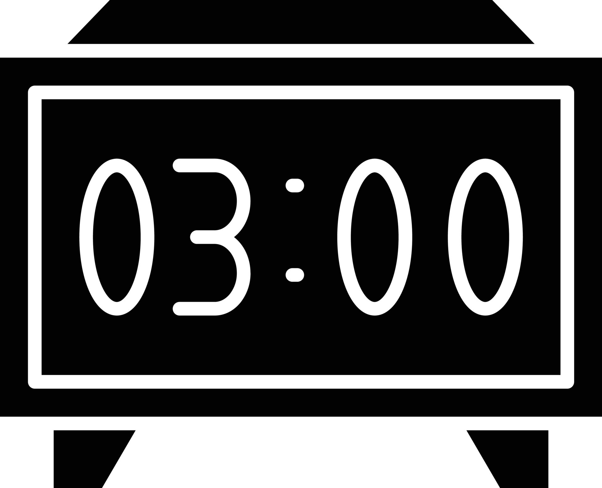 Vector Design Digital Clock Icon Style 22305693 Vector Art at Vecteezy