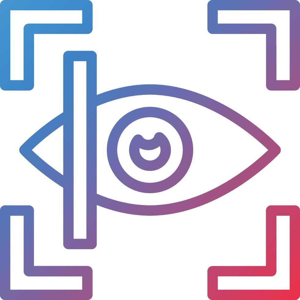 Vector Design Retinal Scan Icon Style