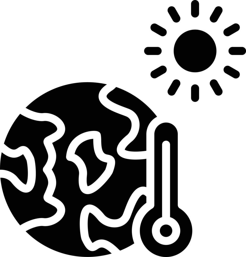 Global Warming Vector Icon Style