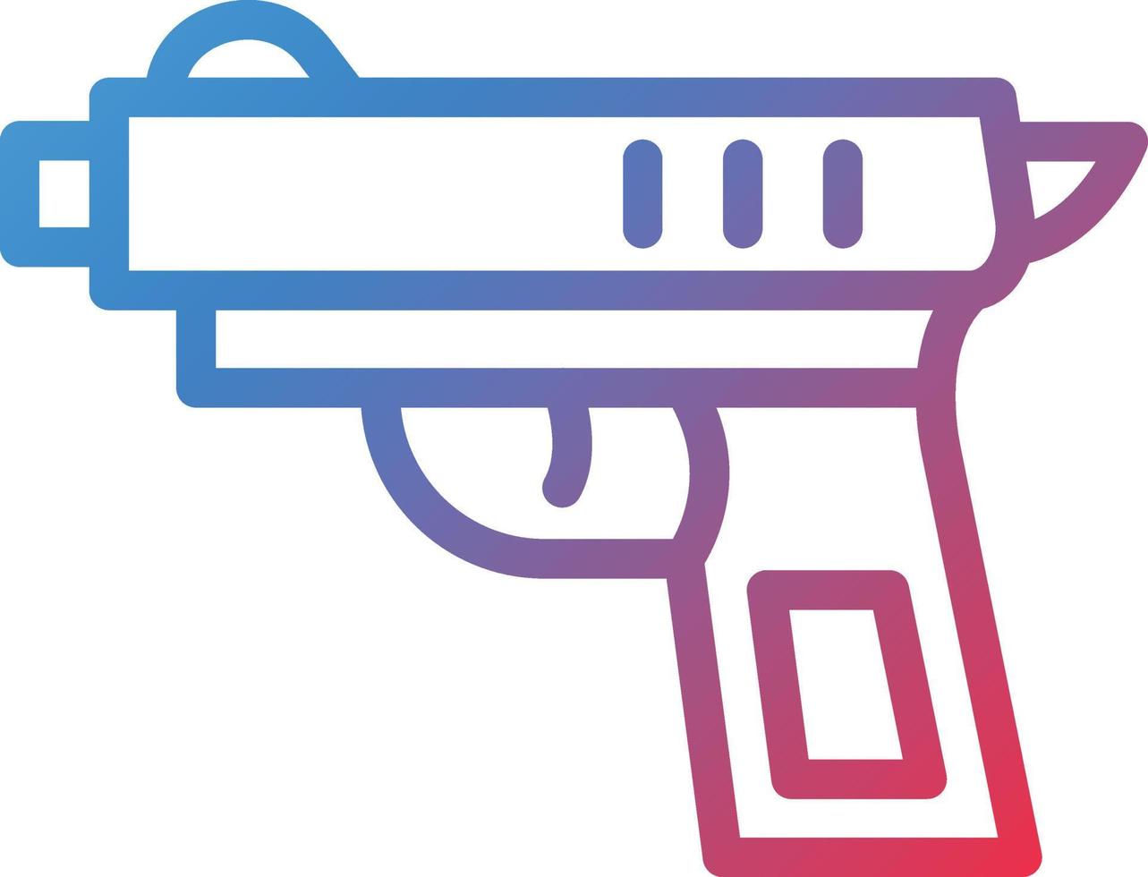 vector diseño pistola icono estilo