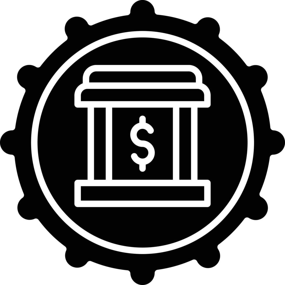 vector diseño bancario sistema icono estilo