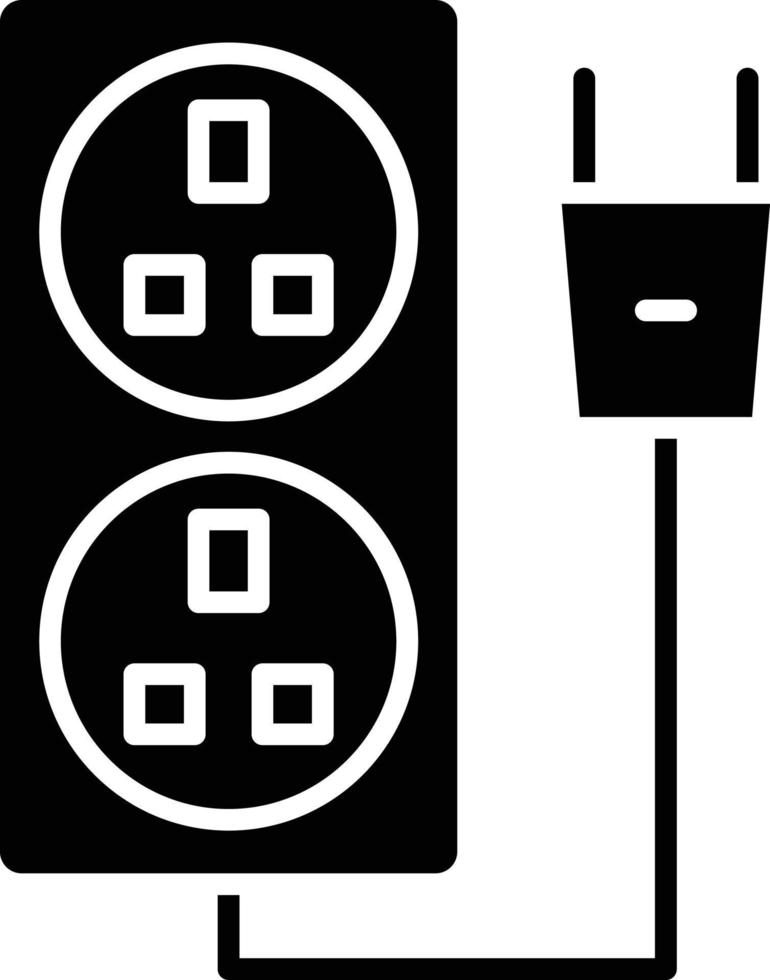 Vector Design Power Socket Icon Style